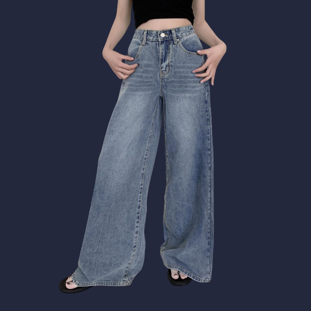 Elsa – tidlösa jeans med vida ben