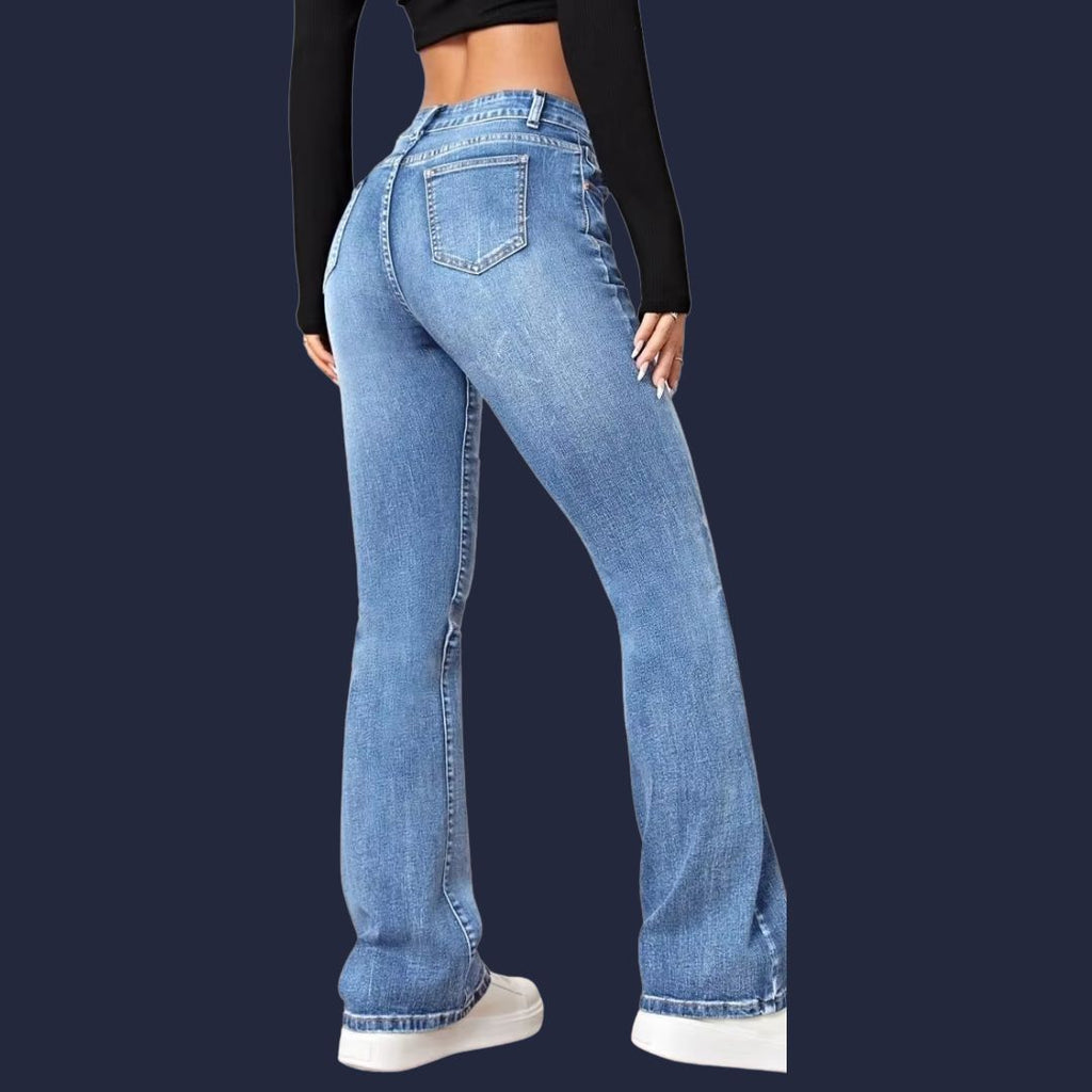 Ida – klassiska bootcut-jeans med modern passform