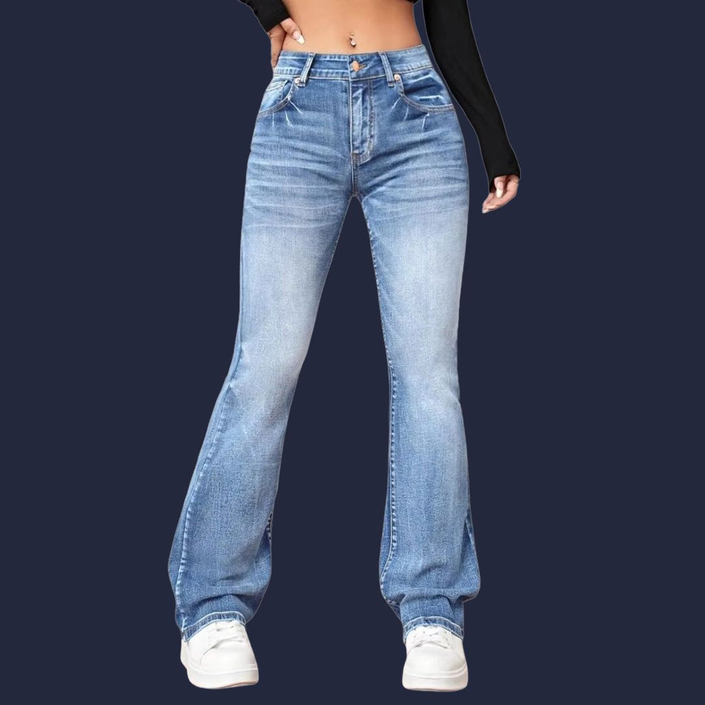 Ida – klassiska bootcut-jeans med modern passform