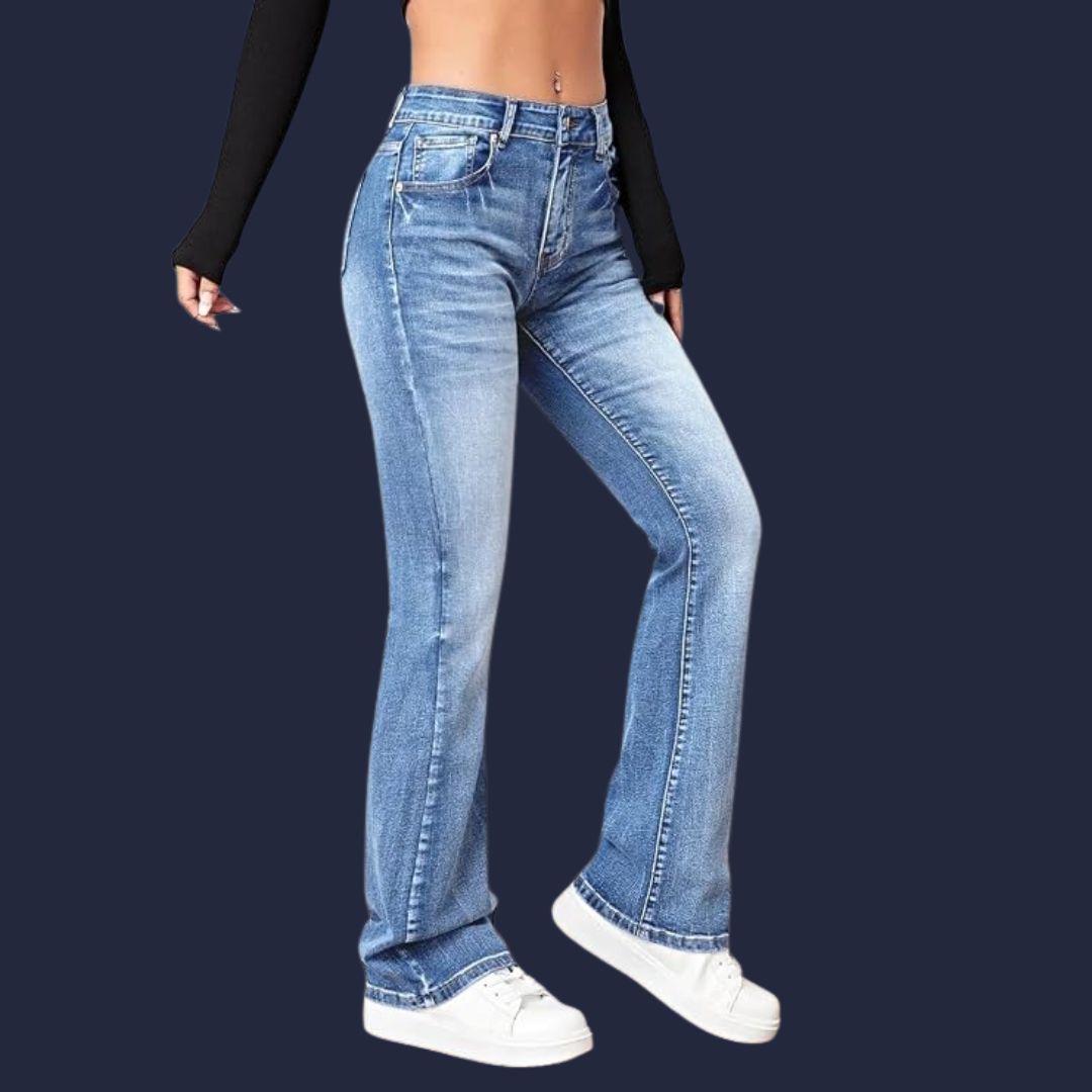 Ida – klassiska bootcut-jeans med modern passform